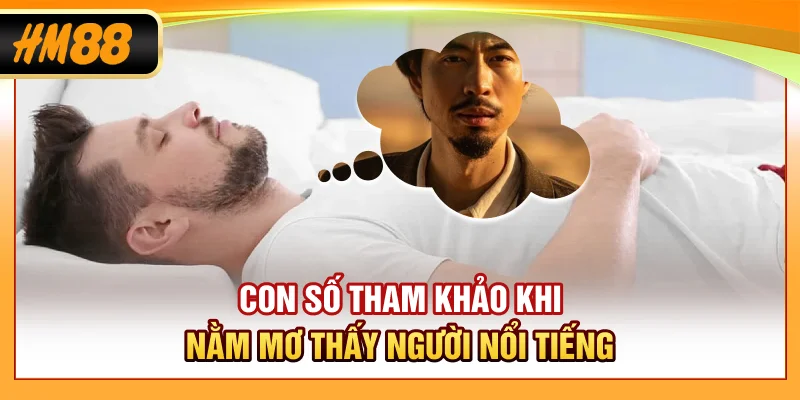 Con số tham khảo khi nằm mơ thấy người nổi tiếng